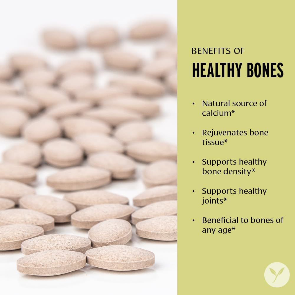 Banyan Botanicals Healthy Bones – Organic Bone Health Supplement with Ethical Coral Calcium – All Natural Calcium Supplement for Healthy Bones & Joints* – 90 Tablets – Non-GMO Sustainably Sourced
