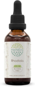 Rhodiola B60 Alcohol-Free Herbal Extract Tincture, Concentrated Liquid Drops Natural Rhodiola (Rhodiola Rosea) Dried Root (2 fl oz)