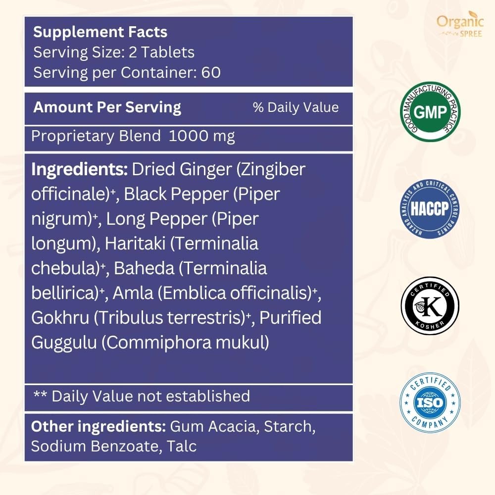 Gokshuradi Guggulu 120 Tablets - May Support Urinary, Bladder Health* - Ayurvedic Formulation - Certified and Vegetarian (1)