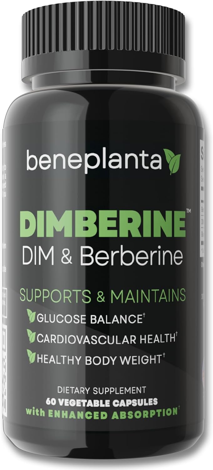 DIM & Berberine, High Purity Enhanced Absorption Formula - 60 Capsules