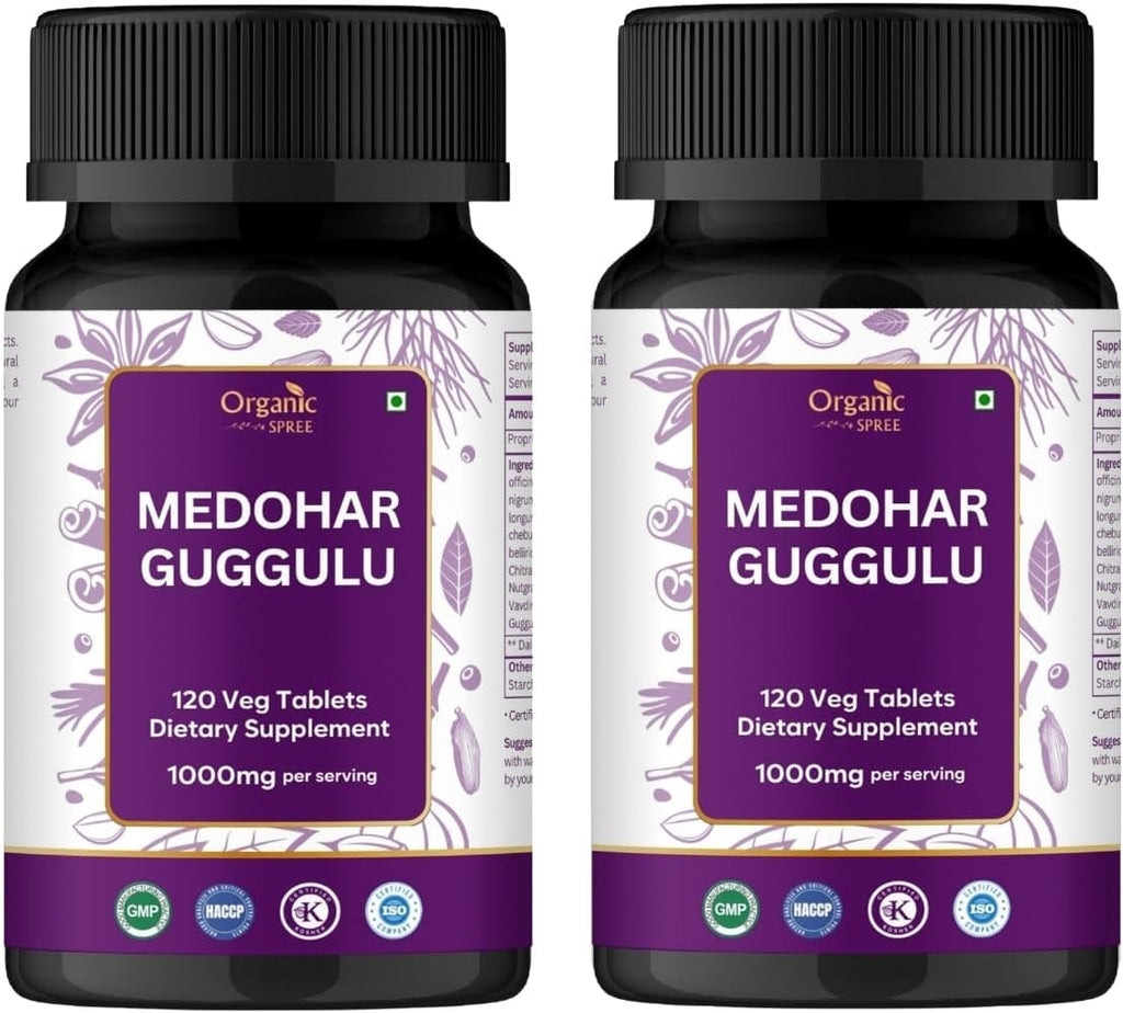 Medohar Guggulu 120 Tablets – Ayurvedic Formula – Supports Metabolism & Immune Health* - Pack of 2