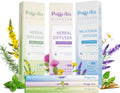 Herbal Diffuser Trio with Mullein, Milk Thistle, Lavender & More 丨Urban Wellness Trilogy for Lung Defense, Liver Balance & Nerve Relief - 600 Uses Per Stick