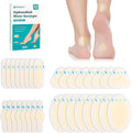 32PCS Hydrocolloid Blister Bandages for Feet – Waterproof Hydrocolloid Bandages, Gel Blister Pads for Heel & Toe, Blister Cushions for Prevention & Faster Recovery (32PCS-Variety Pack)