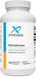 XYMOGEN Nattokinase - Nattokinase 2000 FU Blood Pressure Supplements - Heart Health, Circulation & Blood Pressure Support - Gluten Free, Vegan, Non GMO (120 Capsules)