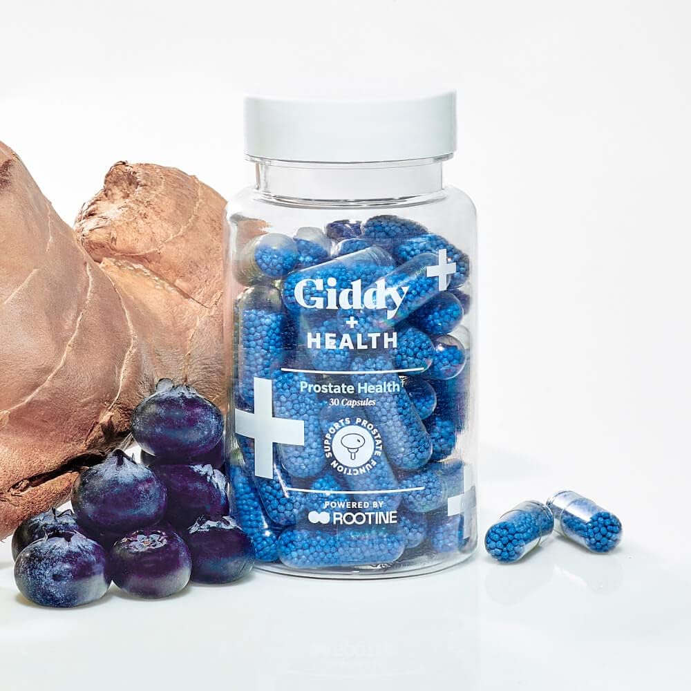 Giddy+Health Prostate Health Supplement with pygeum, Saw Palmetto, and stinging Nettle