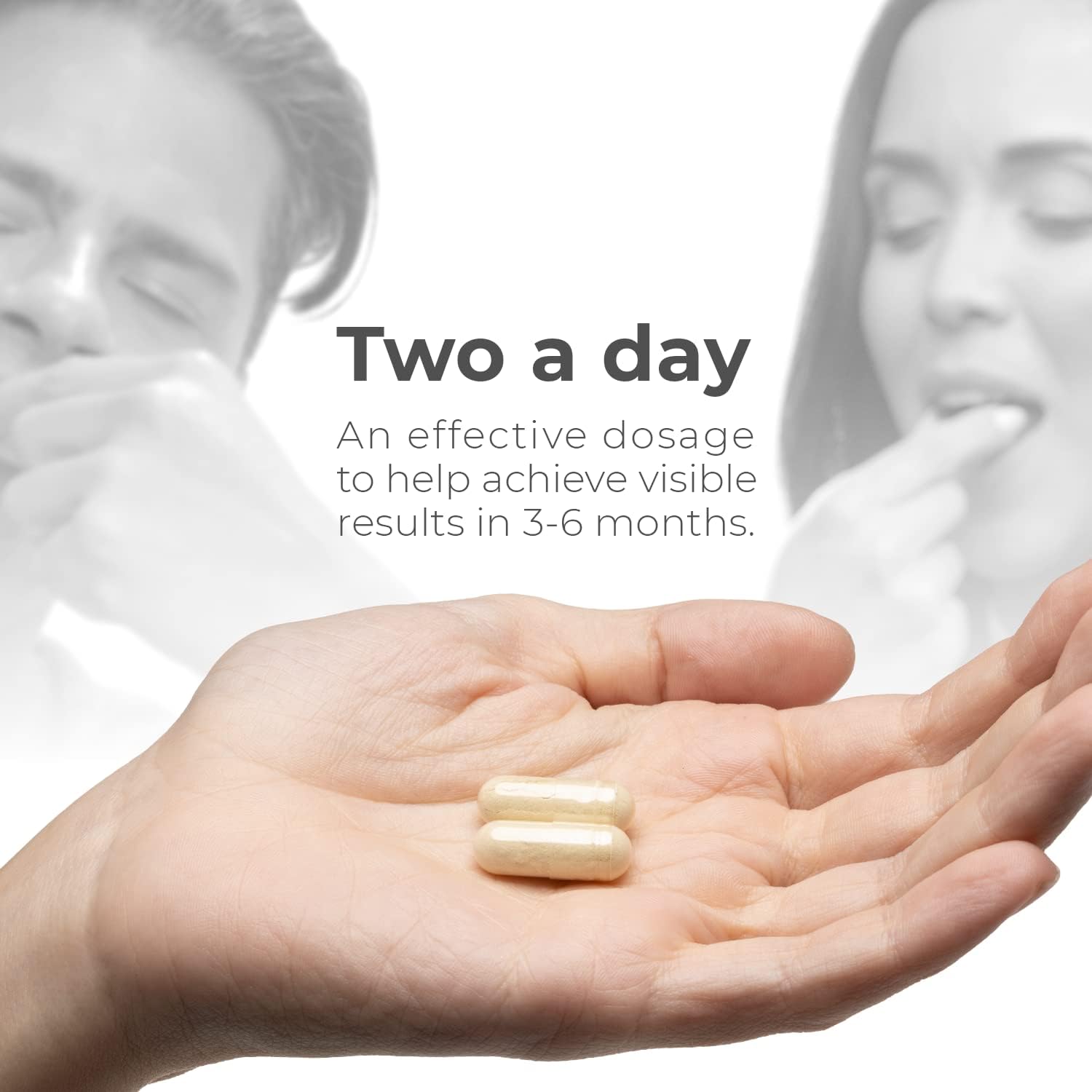 Capillus Hair Growth Vitamins for Women, Hair Supplements for Hair Growth Men, Biotin, Keratin & Cynatine HNS Hair Regrowth Products Hair Vitamins for Faster Hair Growth 60 Capsules