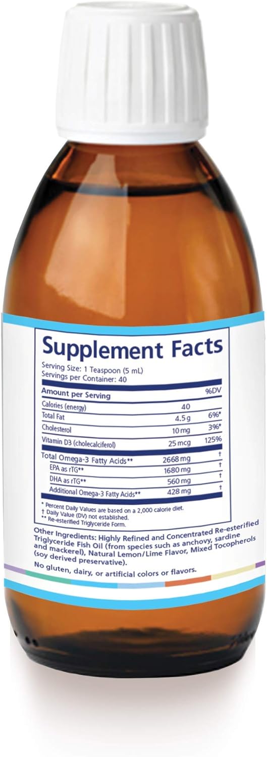 PRN DE Omega Benefits Liquid - Advanced Support for Eye Dryness - 2240mg of EPA & DHA Supplement in Re-esterfied Triglyceride Form or RTG - Promote Healthy Eyes with Omega-3 Fish Oil - 60 Day Supply