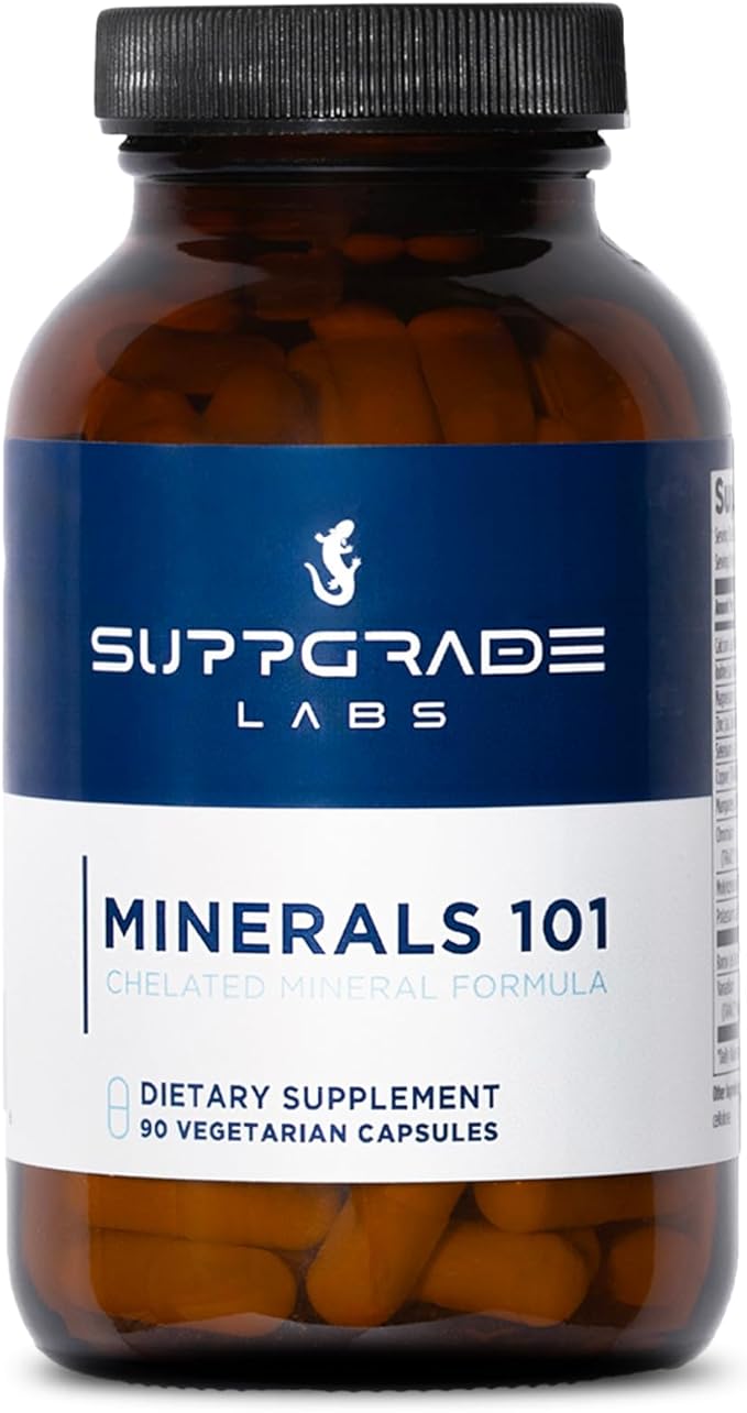 Minerals 101 by Dave Asprey | Daily Essential Mineral Support | Trace Mineral Supplement with Calcium, Magnesium Malate, Chromium, Zinc, Copper, Potassium | 30 Day Supply