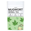 TZTZBOM Mugwort Tea Bags, Mugwort leaves 20 Teabags, 2g/bag, Caffeine Free, Natural Herbal Tea