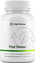 Vital Detox Liver Supplement - First Enzyme-Focused Liver Health Formula - Contains NAC with Milk Thistle, Sulforaphane, and More, 30 Servings