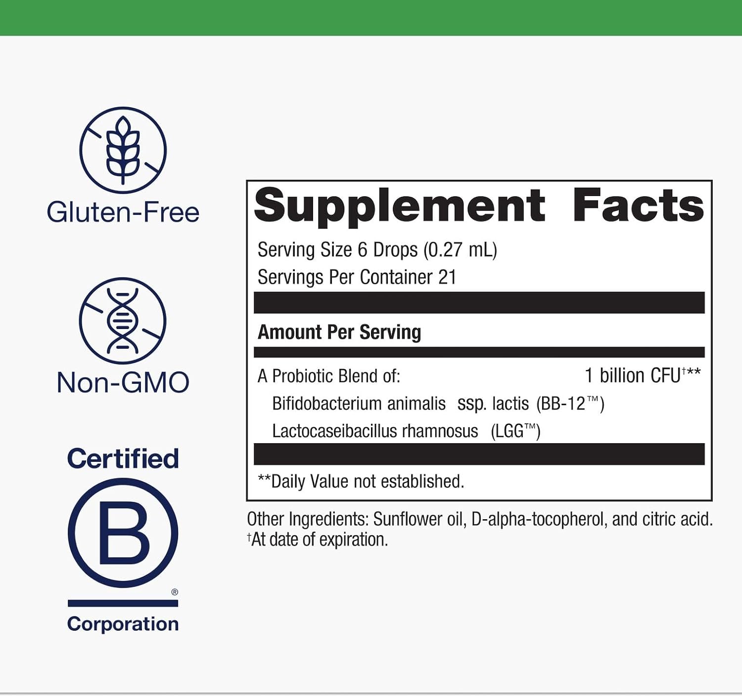Metagenics UltraFlora Baby Probiotic - Baby Probiotic Drop - for Babies & Young Children - Kids Probiotics - with Bifidobacterium Animalis SSP. Lactis & Lactobacillus Rhamnosus GG - 0.19 fl oz