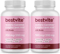 BESTVITE Acetyl L-Carnitine 500mg & Alpha Lipoic Acid 200mg per Capsule with Biotin (240 Vegetarian Capsules) (120 x 2) - No Stearates - Vegan - Non GMO - Gluten Free