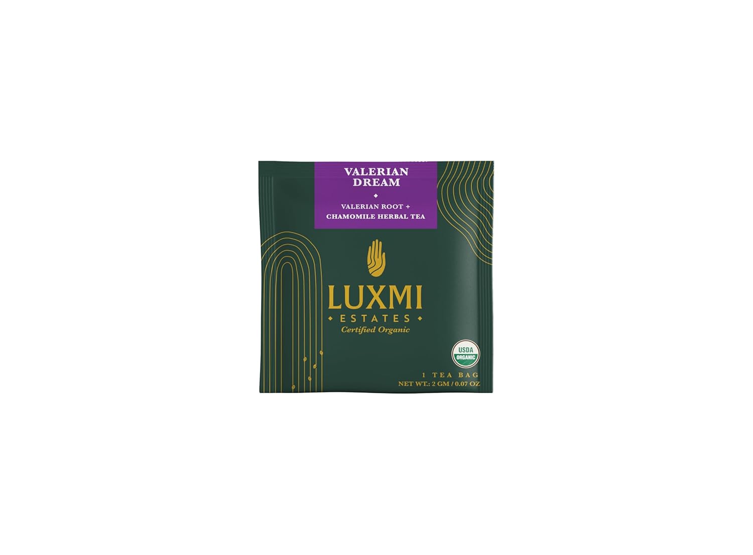 LUXMI Estates Valerian Dream Organic Valerian Root Tea (90 Tea Bags) Caffeine Free Tea Bags for Sleep, Relaxing, Calming, and Stress Relief, with Certified Organic Valerian Root Tea