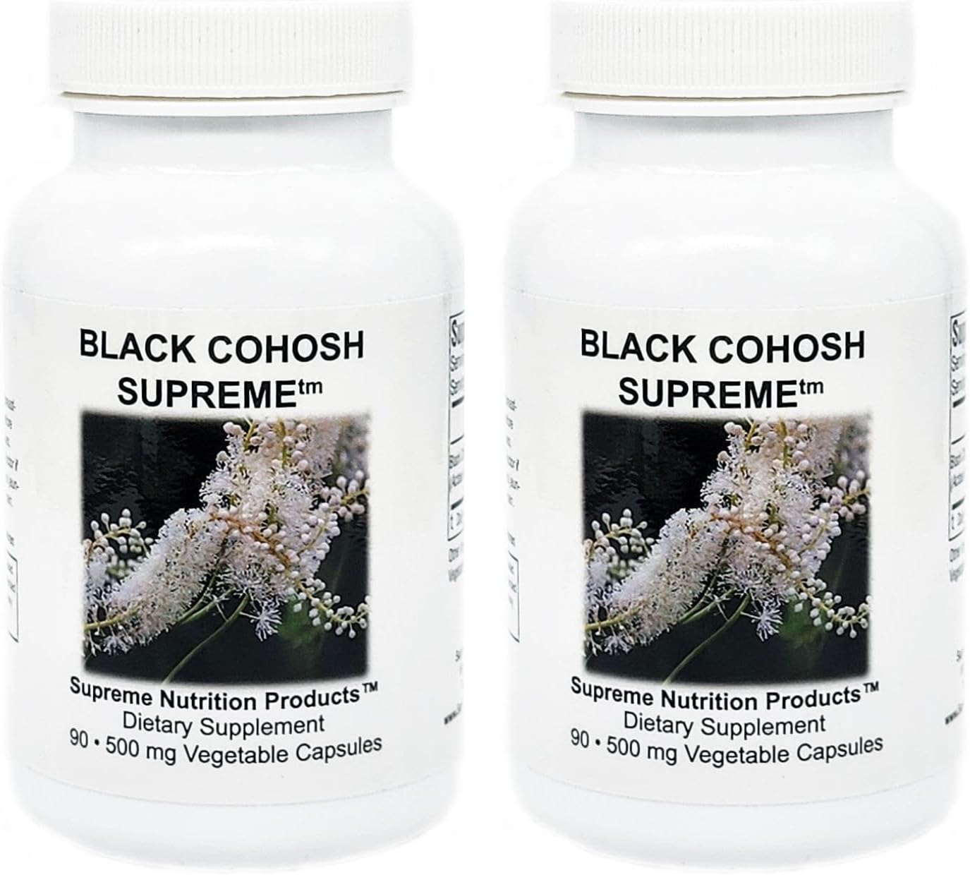 Supreme Nutrition Black Cohosh Supreme, 90 Pure Black Cohosh Root Vegetarian Capsules (Pack of 2)