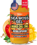Biolore Mango Chili Zing Sea Moss Gel 16 oz - No Added Sugar, Vegan, Made in USA - Wildcrafted Sea Moss Superfood with 92 Essential Vitamins - Ready to Use, No Prep Needed