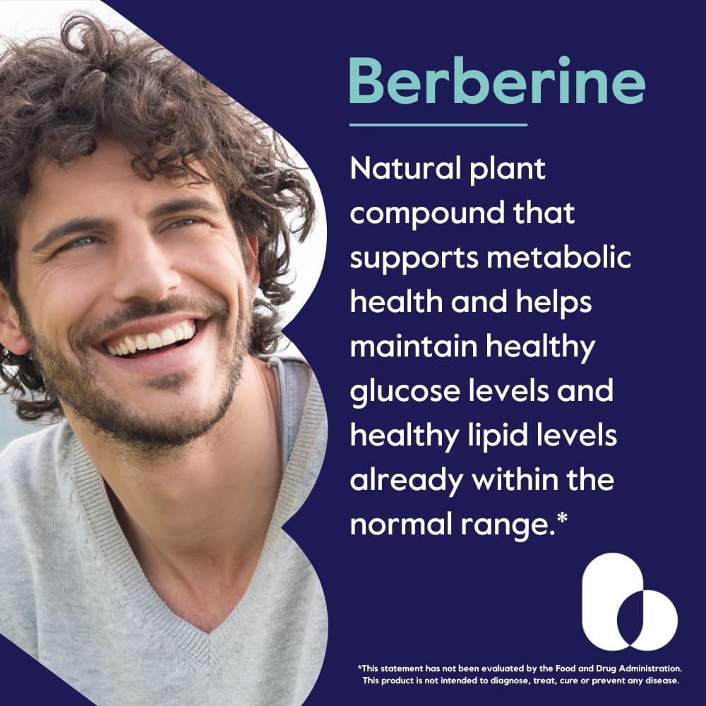 Berberine 500mg Per Capsule (120 Vegetarian Capsules) - No Fillers - No Stearates - No Flow Agents - Vegan - Gluten Free - Non GMO