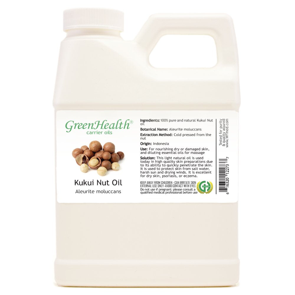 GreenHealth Carrier Oil - 100% Pure & Natural (Kukui Nut)