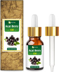 Acai Berry (Euterpe Oleracea) Cold Pressed Carrier Oil 100% Natural & Pure Undiluted Uncut Oil Use for Aromatherapy, Skin Care Therapeutic Grade (15ML with Dropper)