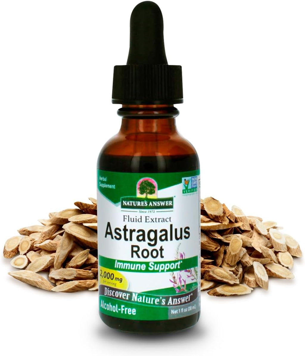 Nature's Answer Astragalus Root | Promotes Overall Health & Wellbeing | Super Concentrated 2000mg | Alcohol-Free, Gluten-Free, Kosher Certified & No Preservatives 1oz