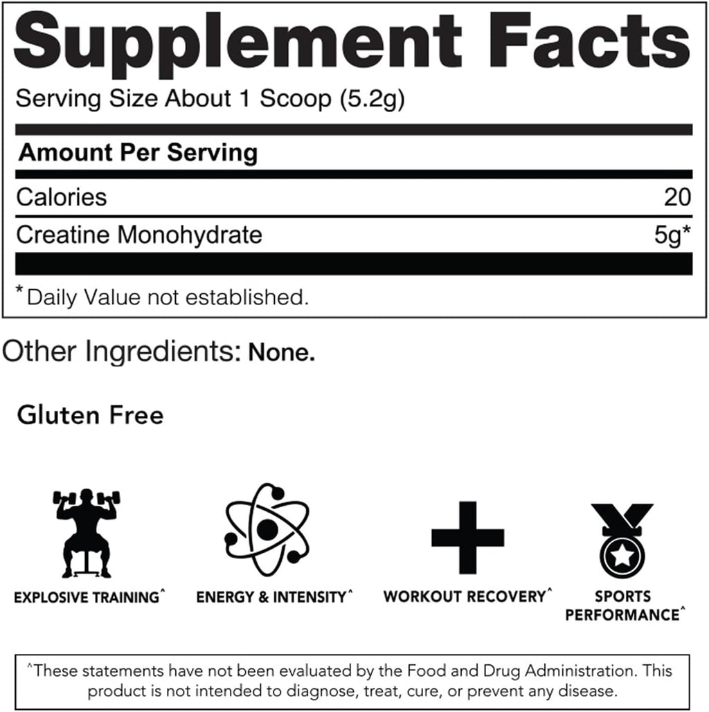 RIVAL NUTRITION Micronized Creatine Monohydrate 624g - 120 Serv.