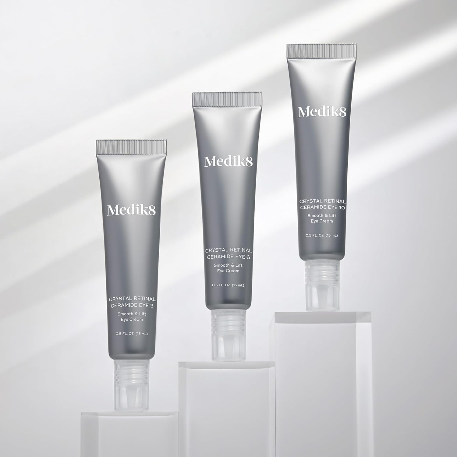 Medik8 Crystal Retinal Ceramide Eye 10 - Gentle Vitamin A Eye Cream - Reduces Appearance of Wrinkles - Perfect for Sensitive Skin - 0.5 ml