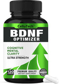 Nootropic Brain Supplement for Memory & Focus Support– BDNF Essentials for Enhanced Cognitive, Mental Clarity & Mood Clarity with Bacopa Monnieri, Lion's Mane, Alpha GPC & More – 120 Capsules