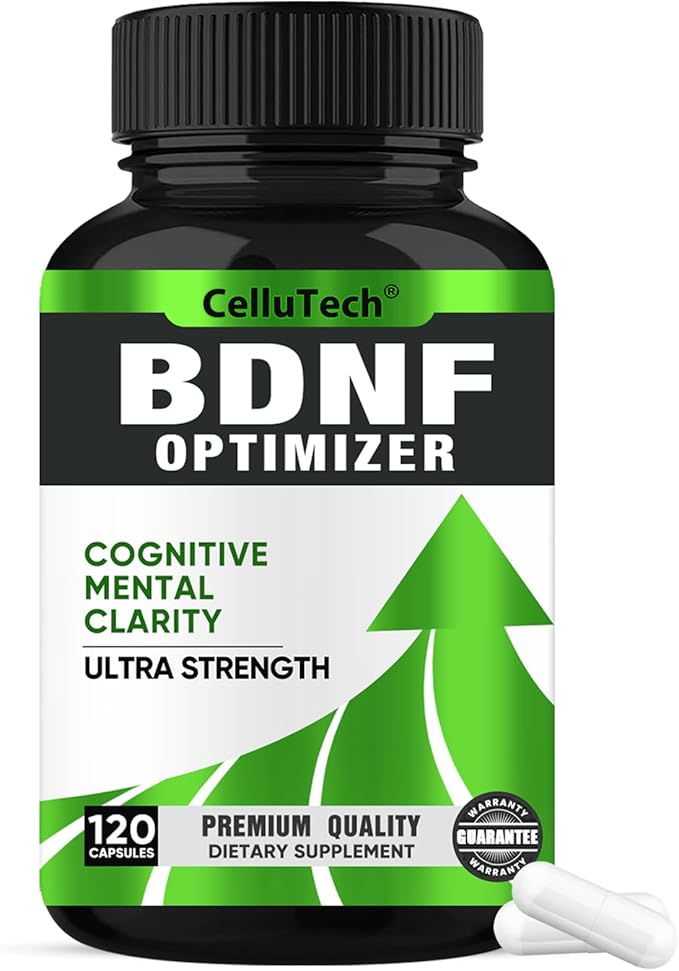 Nootropic Brain Supplement for Memory & Focus Support– BDNF Essentials for Enhanced Cognitive, Mental Clarity & Mood Clarity with Bacopa Monnieri, Lion's Mane, Alpha GPC & More – 120 Capsules