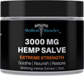 Medical Miracles Hemp 3000 Mg Extreme Strength Hemp Salve : Ideal for HIPS, Joints, Neck, Back, Elbows, Fingers, Hands, and Knees Made in USA