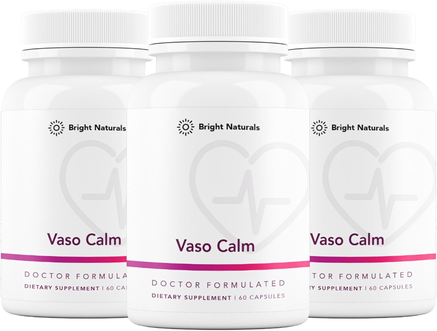 Vaso Calm - Healthy Blood Balance Supplement - Features Fermented Garlic, Celery and Grape Seed Extract, Hibiscus, and Vitamin K2 - Made in The USA, 180 Capsules