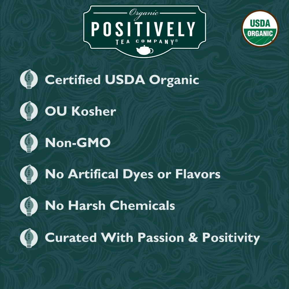 Organic Positively Tea Company, Herbal Tea Sampler, Loose Leaf, 4 Ounce, 3 Pack