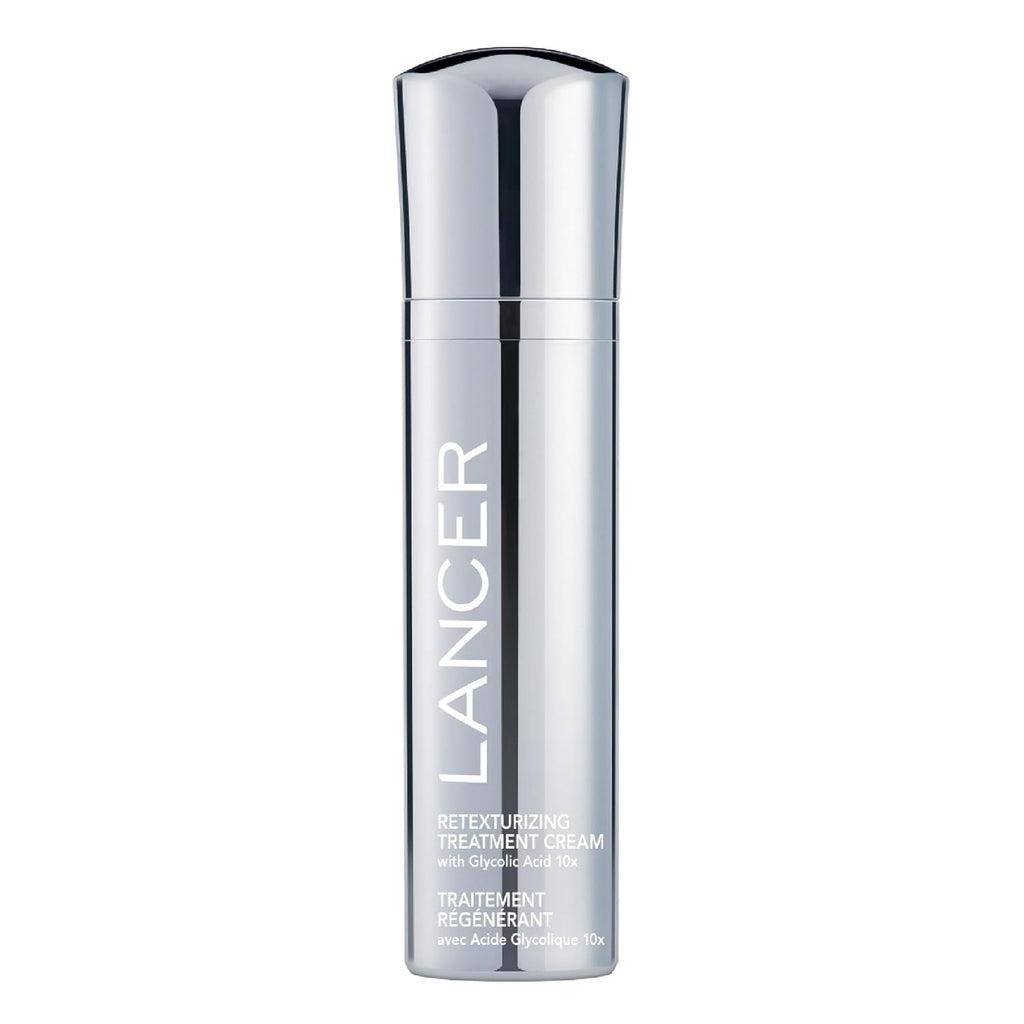 Lancer Skincare Retexturizing Treatment, Daily Moisturizing Cream with 10% Glycolic Acid, 1.7 Fl Oz