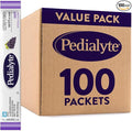 Pedialyte Electrolyte Powder | Hydration Drink for Kids & Adults | Grape, 100 Powder Packets