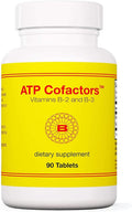 Optimox ATP Cofactors Supplement - Vitamin B Complex for Men & Women, Vitamin B2, Vitamin B3, 100mg Riboflavin, 500mg Niacin, High Potency Tablets - 90 Count