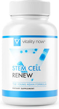 Stem Cell Renew | Boost Your Natural Supply of Stem Cells to Strengthen Mental Sharpness, Help Slow Signs of Aging and Restore Youthful Energy - Created by NASA Scientist | 1-Month Supply (60 count)