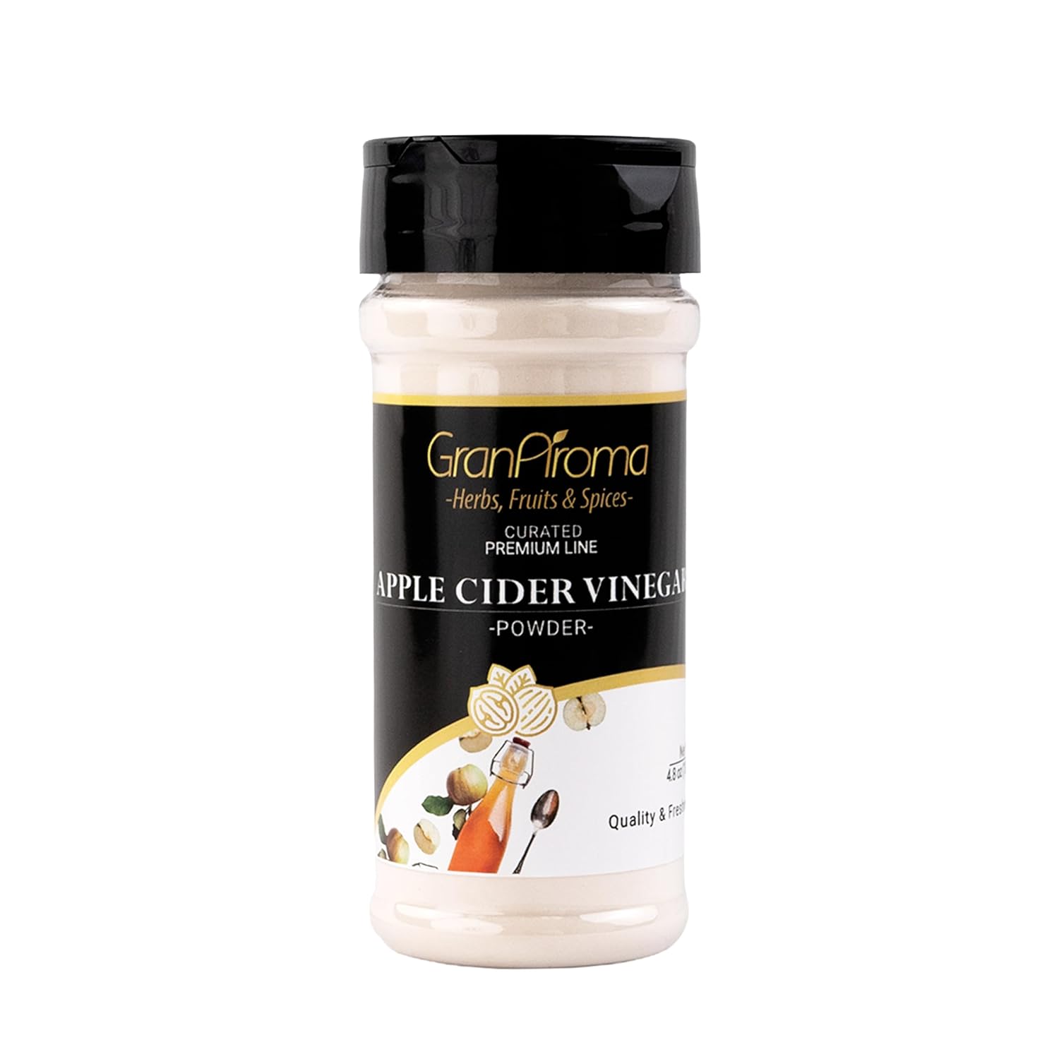 GranAroma Apple Cider Vinegar Powder, 4.8 oz, Tangy Flavor, Chips & Dips, Seasoning Powder