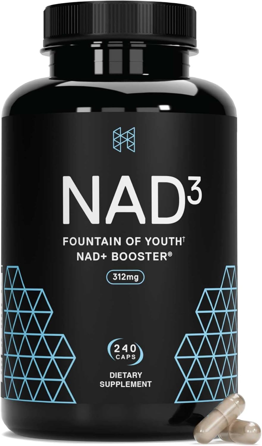 HPN NAD3 Clinical NAD+ Booster, Cellular Health & Natural Energy - NAD Supplement for Healthy Aging, Metabolic Support, NRF2 & Longevity, Nicotinamide Riboside & NMN Alternative, 240ct, 120-Day Supply