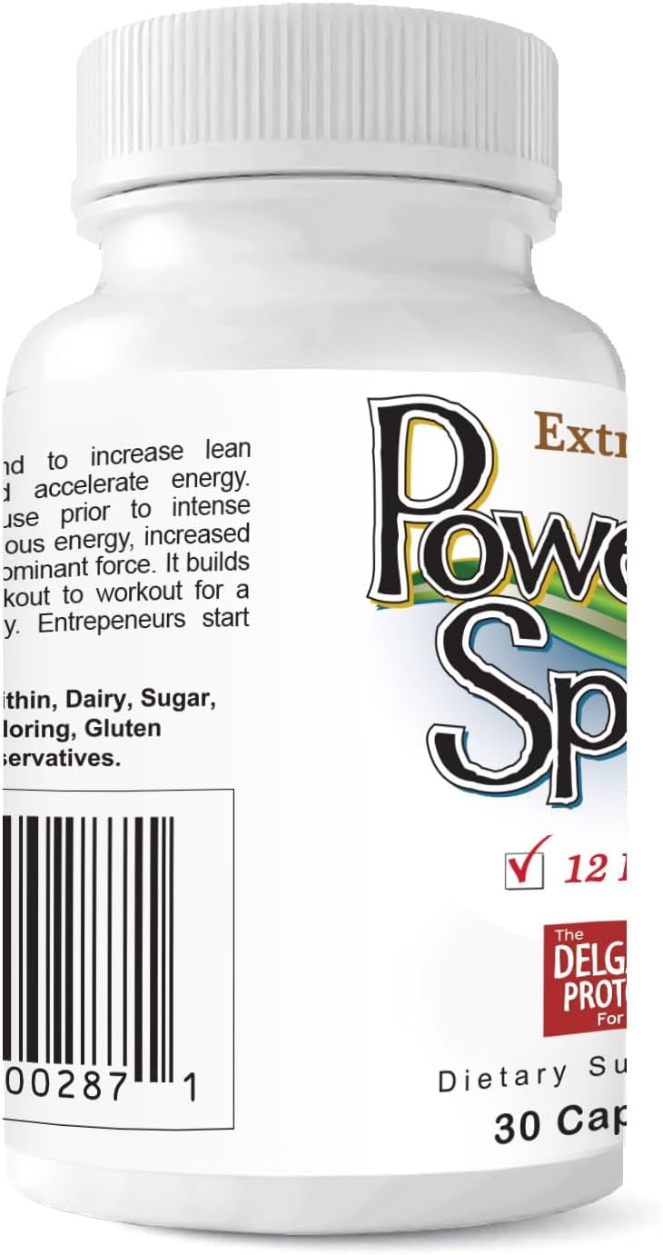 Power & Speed - 30 Capsules - Focus & Energy Nootropic Supplement – Natural Brain Boost with Guarana, Green Tea, Lion’s Mane, Ashwagandha, Paraxanthine & American Ginseng