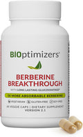 BIOptimizers Berberine Breakthrough Supplement - Metabolic Support –Healthy Metabolism - 40 Capsules – Vegetarian, Gluten-Free, Soy-Free