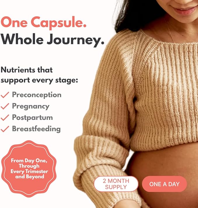 MaternaVit 1 a day Prenatal vitamins for women 2 month: Folic acid, Fish Oil Omega 3 DHA/EPA, Vitamin D3, B6, Vitmain B12, C, E, Calcium, Iron, Magnesium, Zinc supplement FSA eligble multivitamin