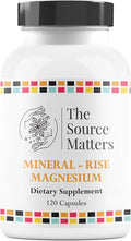 Mineral - Rise Magnesium High Bioavailability Magnesium for Cardiovascular Support, Energy, Muscle Relaxation & Stress Relief (120 Capsules)