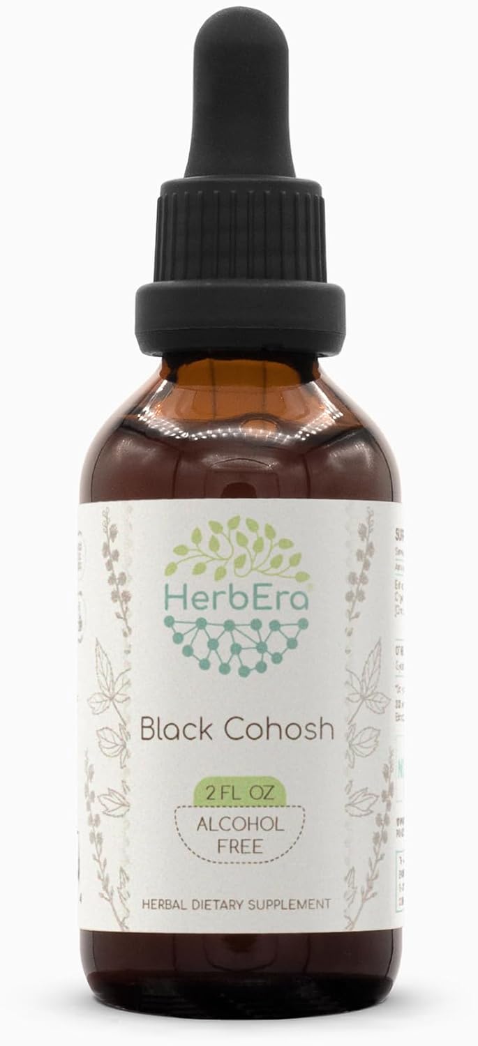 Black Cohosh B60 Alcohol-Free Herbal Extract Tincture, Super-Concentrated Responsibly farmed Black Cohosh (Cimicifuga racemosa) (2 fl oz)