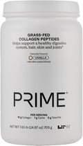 LTH Prime Collagen Peptides - Trusted by Life Time Fitness Members - Collagen Powder for Digestive Health - Supports Healthy Joints, Hair & Skin - from Grass-Fed Cows - Vanilla - 30 Servings