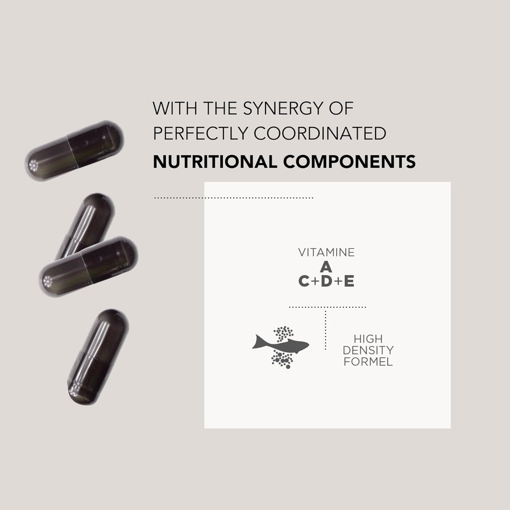 Caviar Collagen Capsules - Beauty Supplement with 2,000 mg Marine Collagen Peptides, Caviar Extract and Vitamin Complex