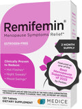 Menopause Symptoms Relief - Clinically Proven Ingredients - Menopause Supplements - Black Cohosh - Estrogen-Free - Made in Germany - 120 Tablets