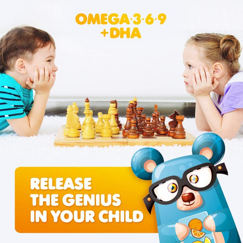DR. MORITZ Vegan Omega 3 Gummies for Kids and Toddlers (90 Count), Omega 3 Kids Gummies for Brain and Heart Health, No Fish Oil and Gluten Free