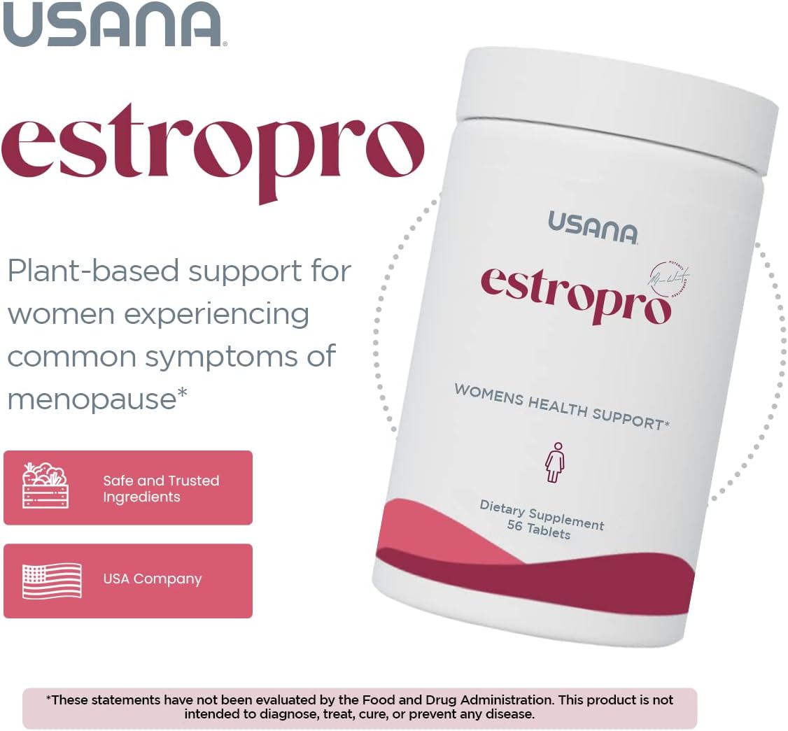 USANA EstroPro with Phytoestrogens for Symptomatic Support During Menopause* - 56 Tablets - 28 Day Supply