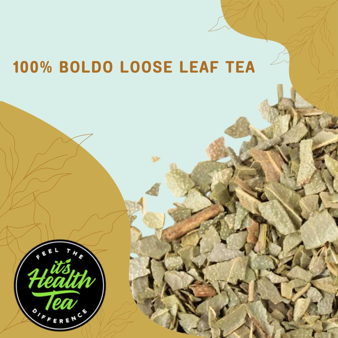 Boldo Herbal Tea — Traditionally Used for Digestive Comfort & Healthy Bile Flow | 35 Filtered Tea Bags Included | Caffeine-Free, Gluten-Free | 3 oz Loose Leaf