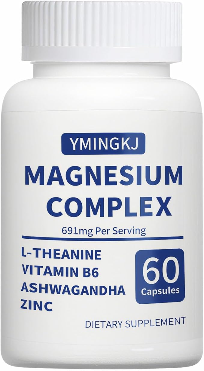 Magnesium Complex for Women – DeepCalm 7-in-1 Bisglycinate, Citrate, Malate - Sleep Quality & Muscle Relaxation Support with L-Theanine & Ashwagandha & Zinc, Vegan - 30 Servings