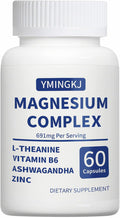 Magnesium Complex for Women – DeepCalm 7-in-1 Bisglycinate, Citrate, Malate - Sleep Quality & Muscle Relaxation Support with L-Theanine & Ashwagandha & Zinc, Vegan - 30 Servings