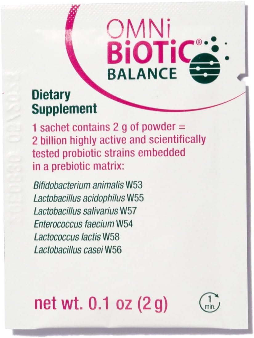 Balance Probiotic Immune Support - Bifidobacterium & Lactobacillus - Hypoallergenic - Immune Booster Supplement for Men and Women - Non-GMO (28 Daily Packets)
